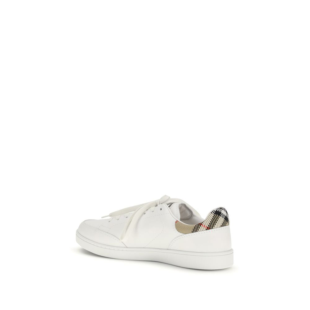 White Calf Leather Bos Taurus Low Top Sneakers - ventzia