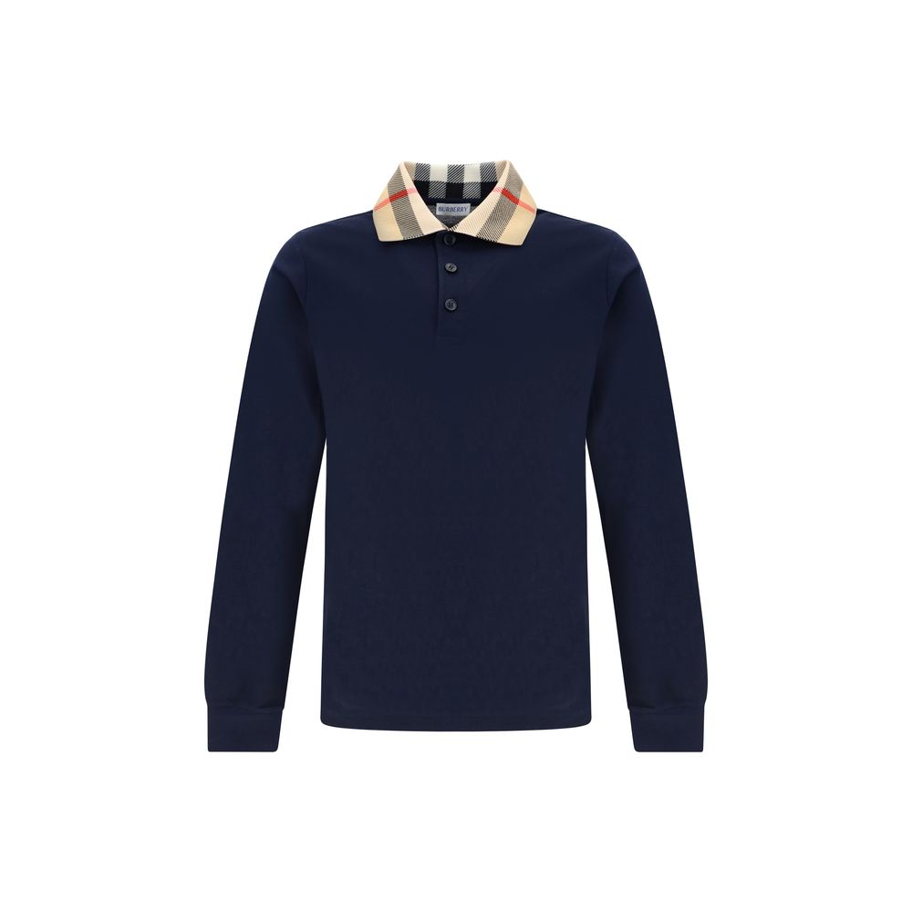 Blue Cotton Polo Shirt - ventzia