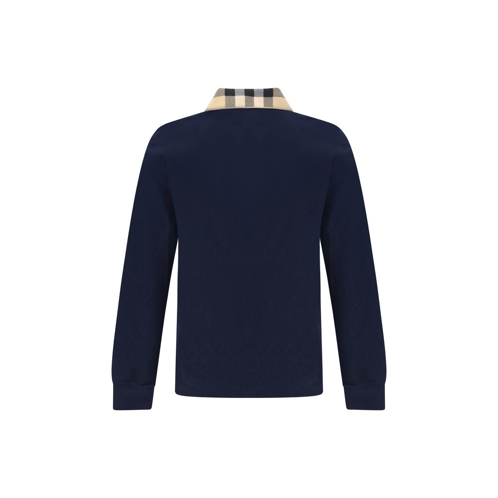 Blue Cotton Polo Shirt - ventzia