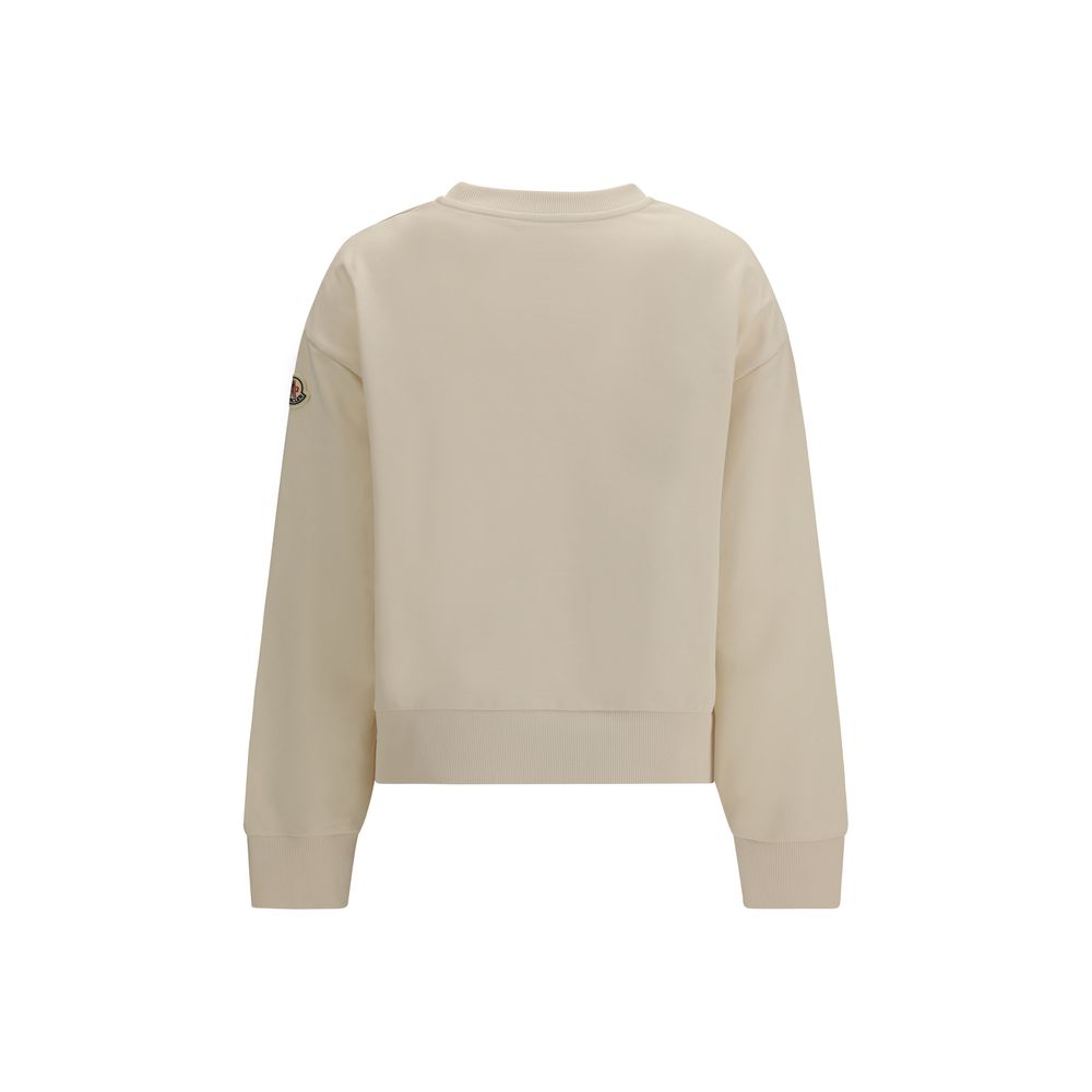 Beige Cotton Sweatshirt - ventzia
