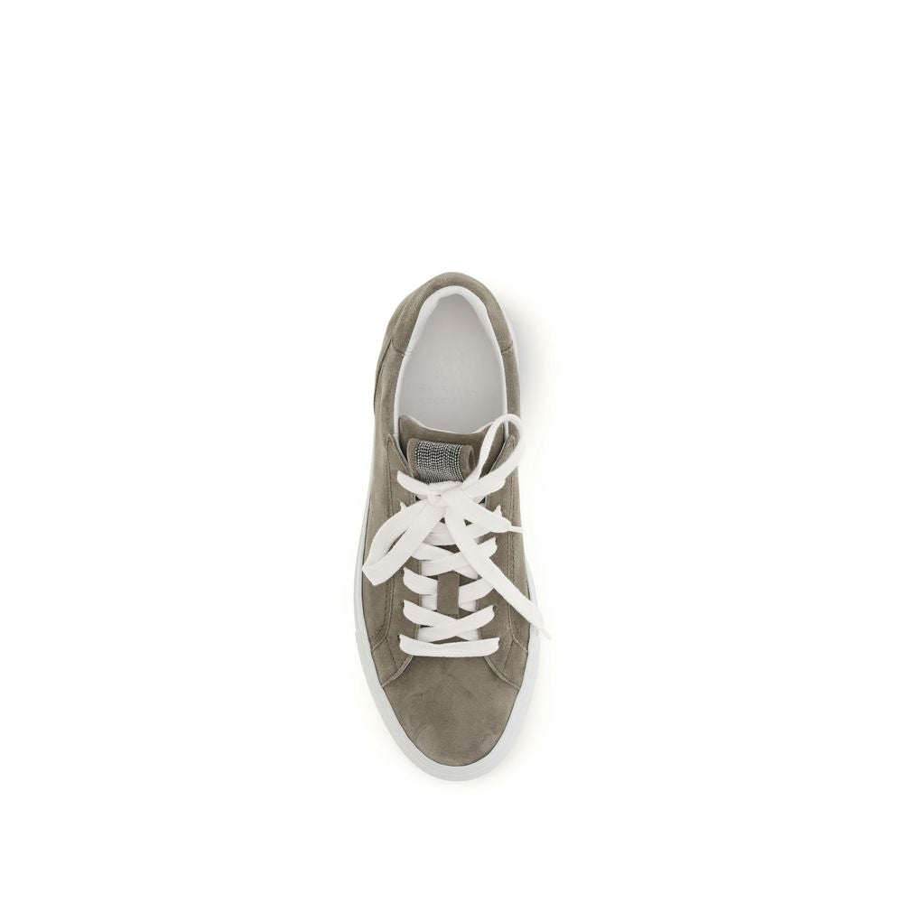 Gray Calf Leather Bos Taurus Sneakers - ventzia