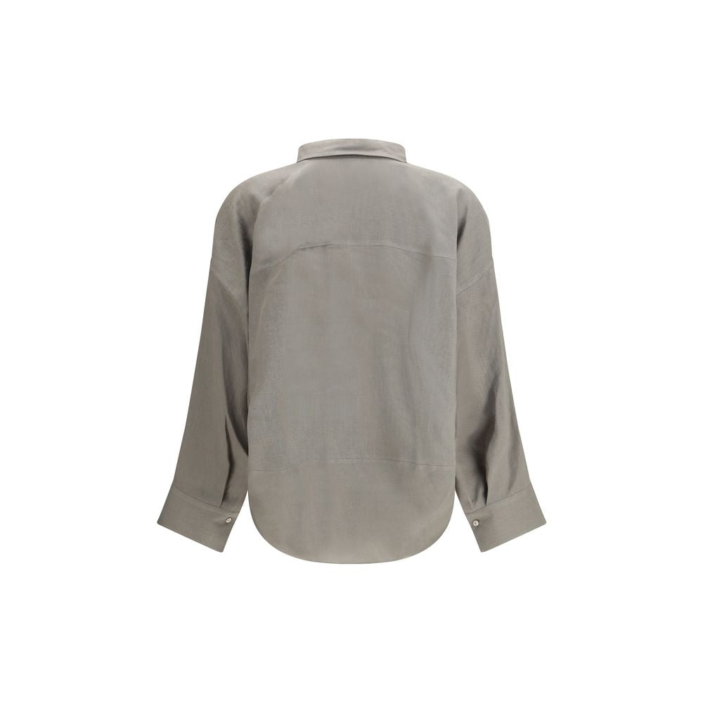 Bicolor Linen Blouse - ventzia