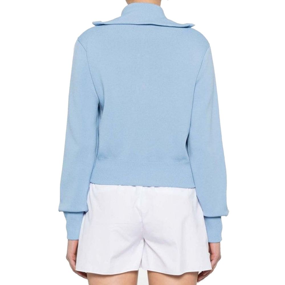 Blue Nylon Cardigan - ventzia