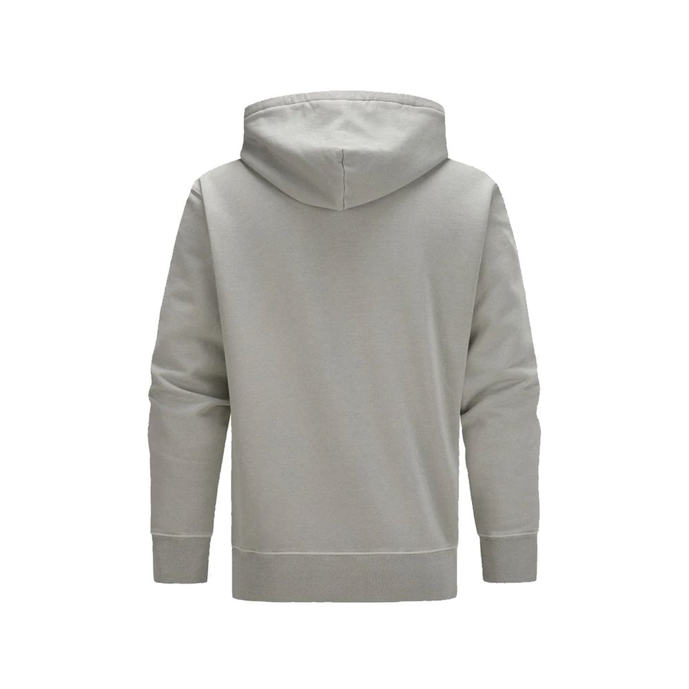 Gray Cotton Hoodie - ventzia