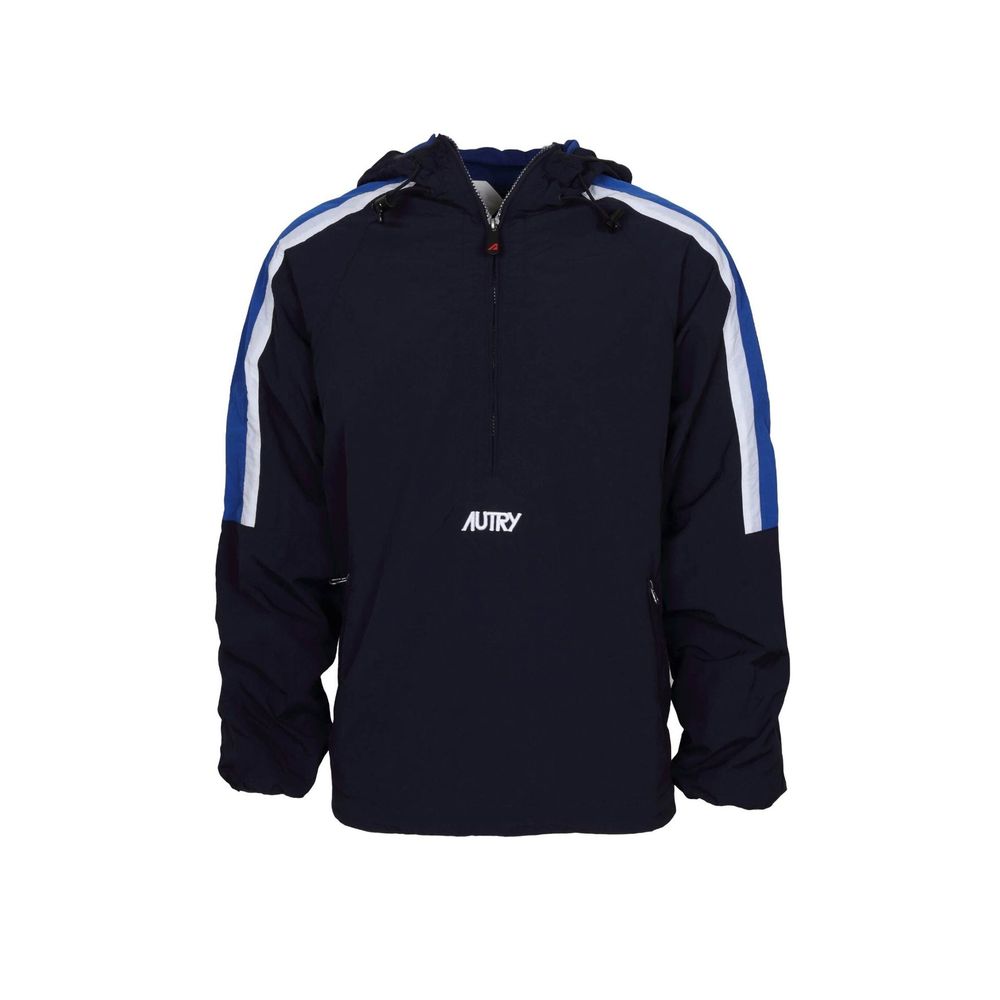 Blue Nylon Shell Jacket - ventzia