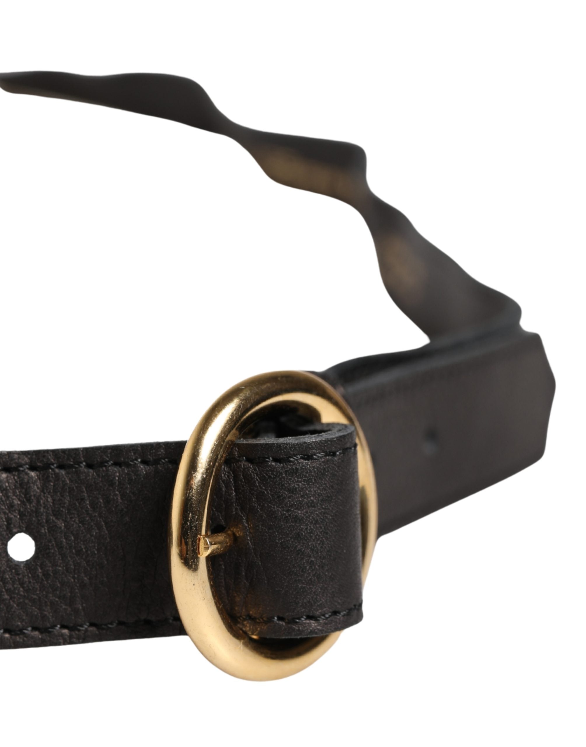 Multicolor Floral Wide Waist Gold Metal Buckle Cintura Belt - ventzia