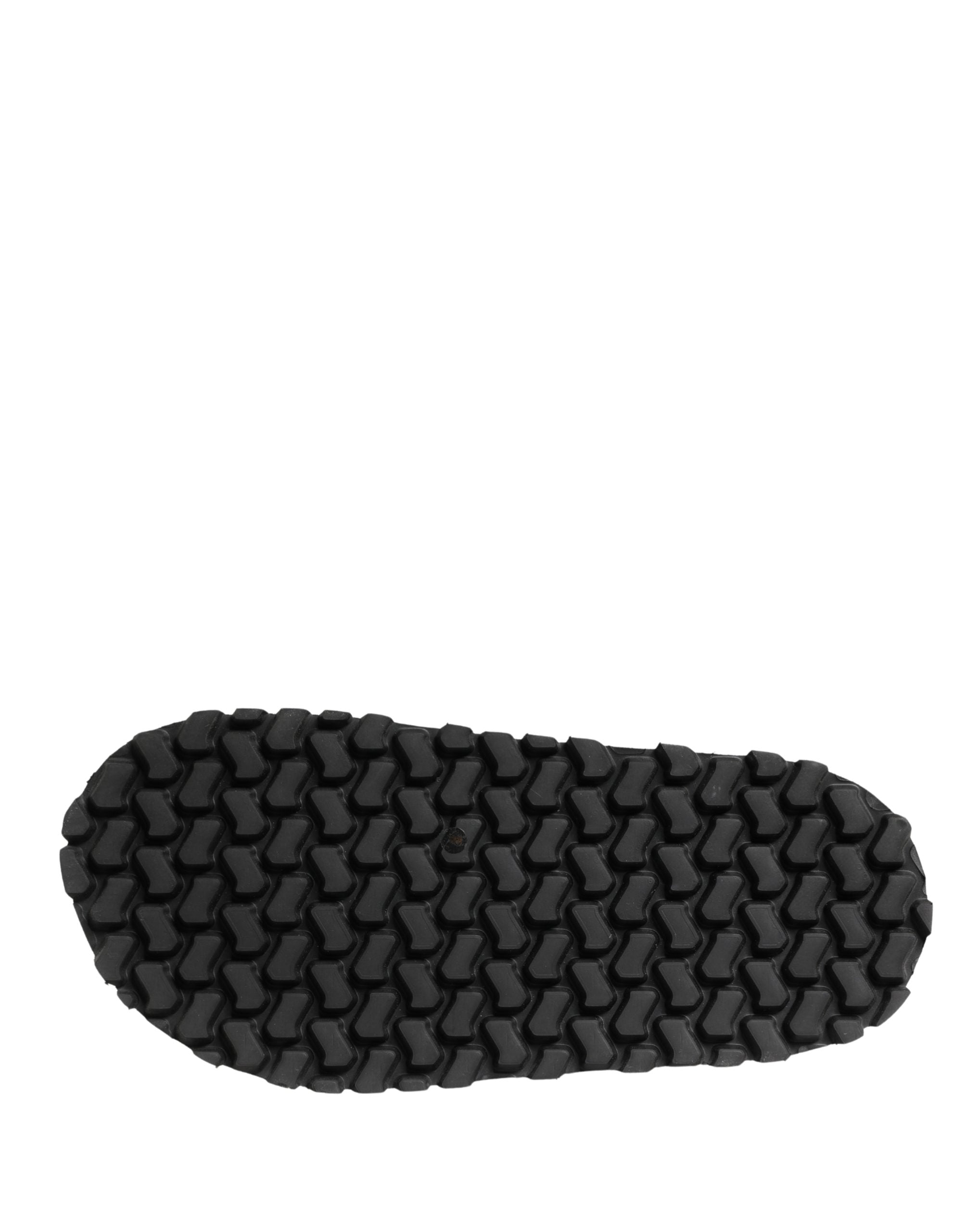 Black Logo Detailed Men Chunky Sandals Shoes - ventzia