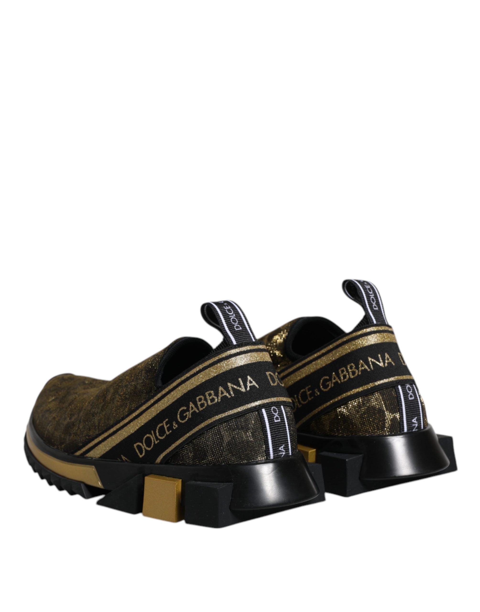 Gold Glitter Leopard Sorrento Sneakers Shoes - ventzia