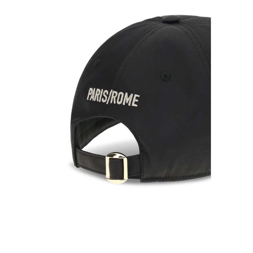 Black Cotton Cap (Baseball Hat) - ventzia