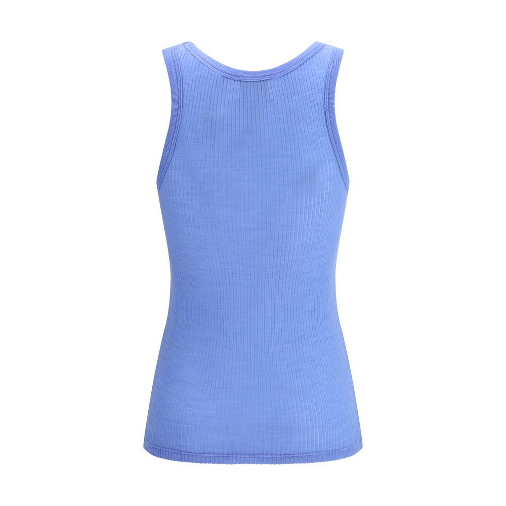 Blue Wool Oves Aries Sleeveles T-Shirt