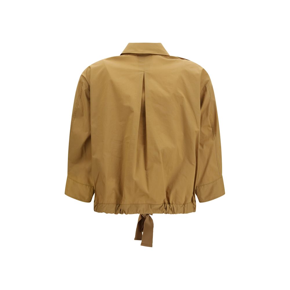 Bicolor Cotton Shortsleeve Shirt - ventzia