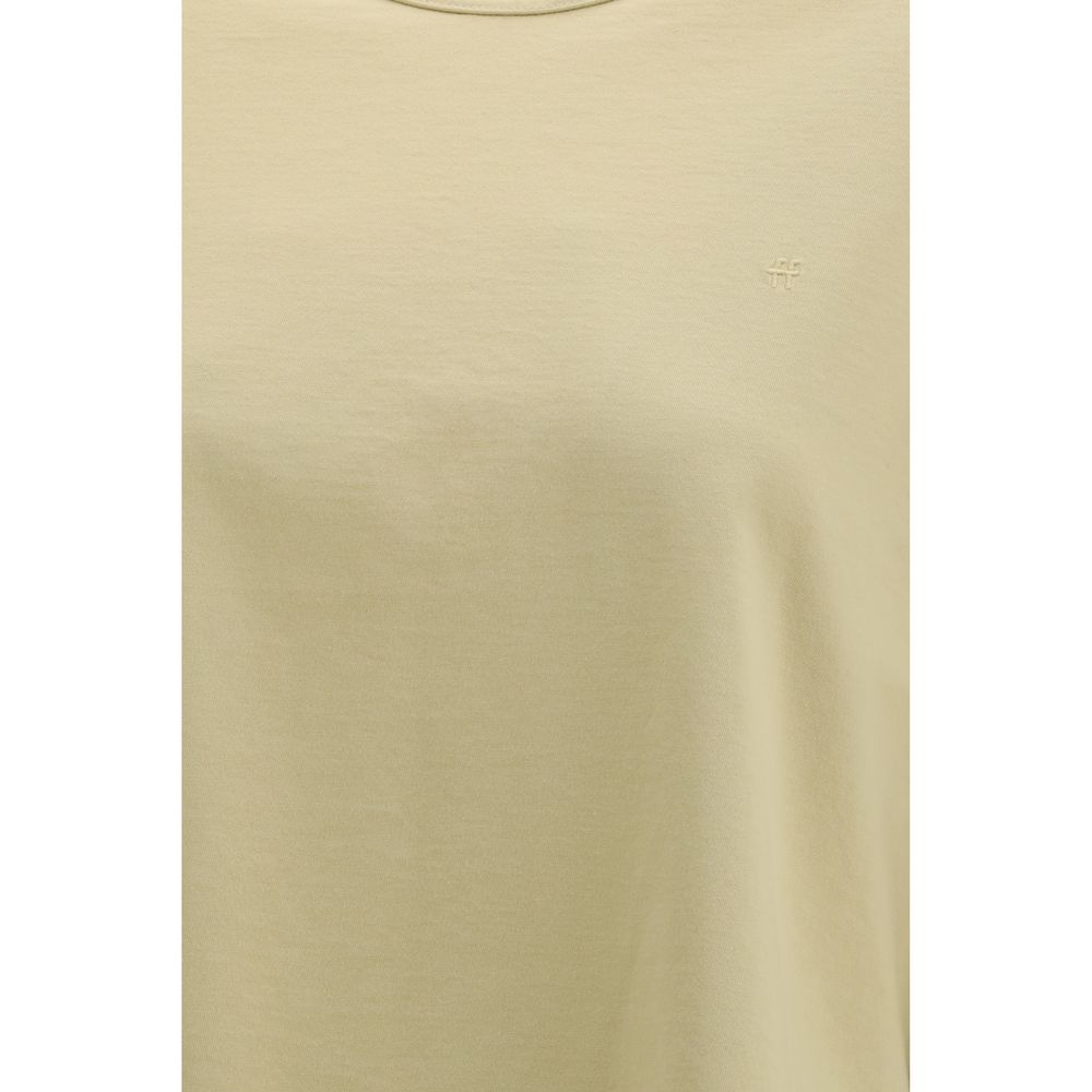 Beige Cotton T-Shirt - ventzia