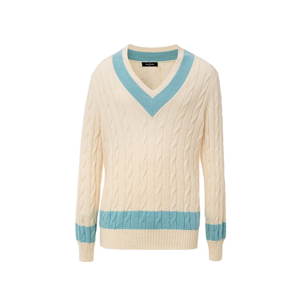 White Cotton Sweatshirt - ventzia