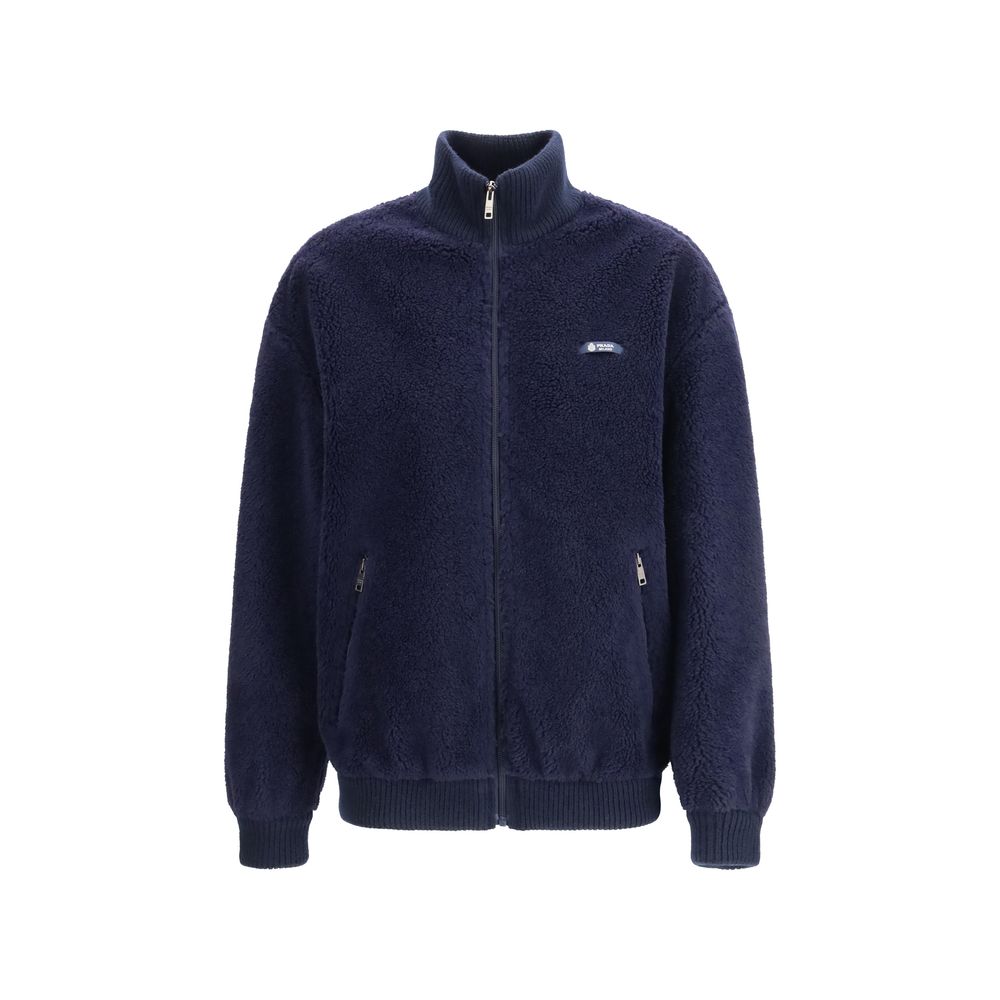 Blue Polyamide Full-Length Jacket - ventzia