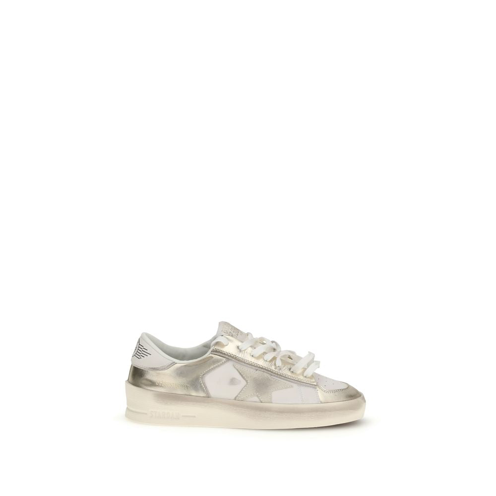 Gold Calf Leather Bos Taurus Low Top Sneakers - ventzia