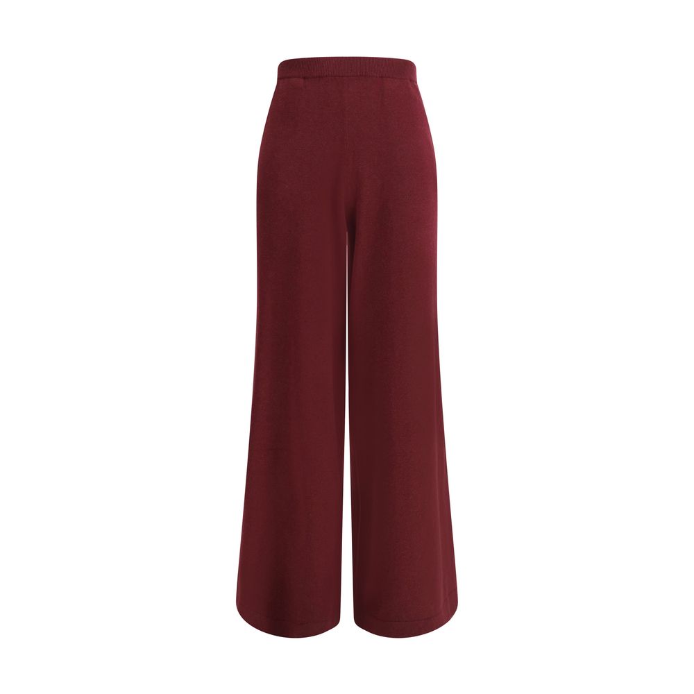 Bordeaux Wool Casual Pants - ventzia