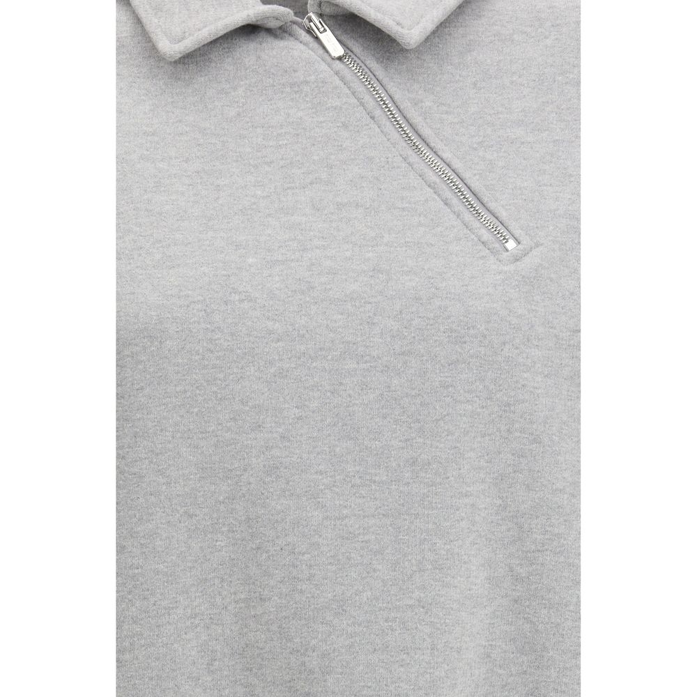 Gray Cotton Sweatshirt - ventzia
