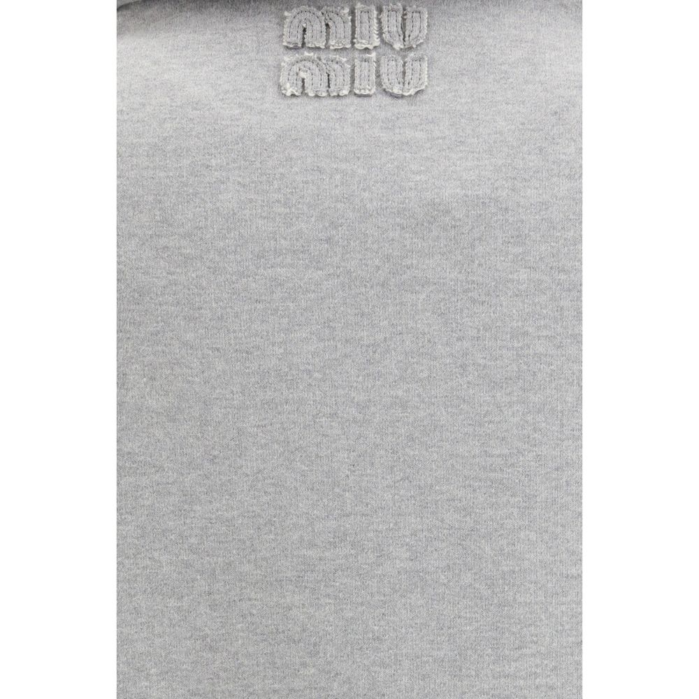Gray Cotton Sweatshirt - ventzia