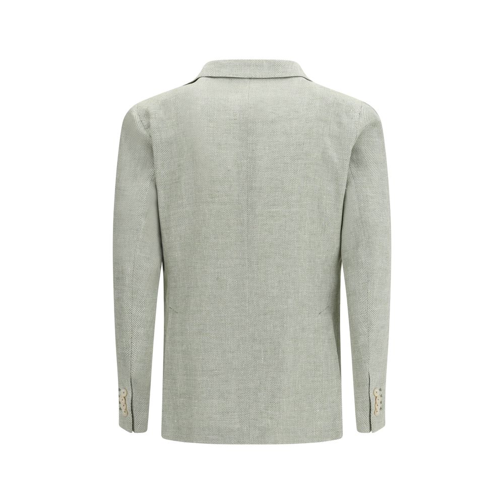 Bicolor Linen Blazer - ventzia
