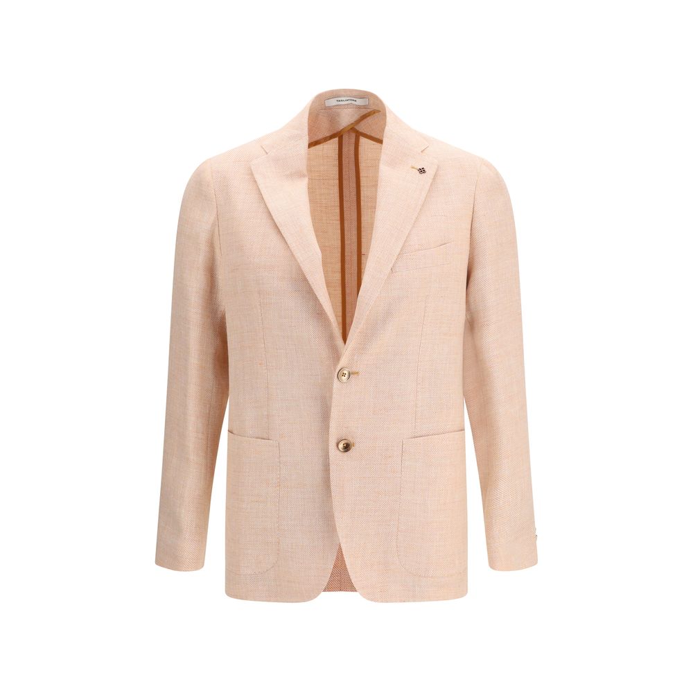Orange Fleece Wool Blazer - ventzia