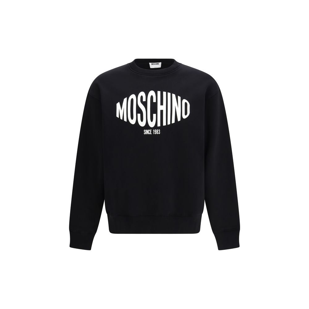 Black Cotton Sweatshirt - ventzia