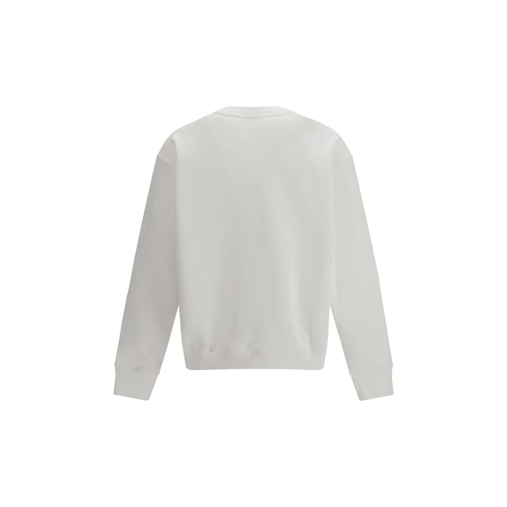 White Cotton Sweatshirt - ventzia