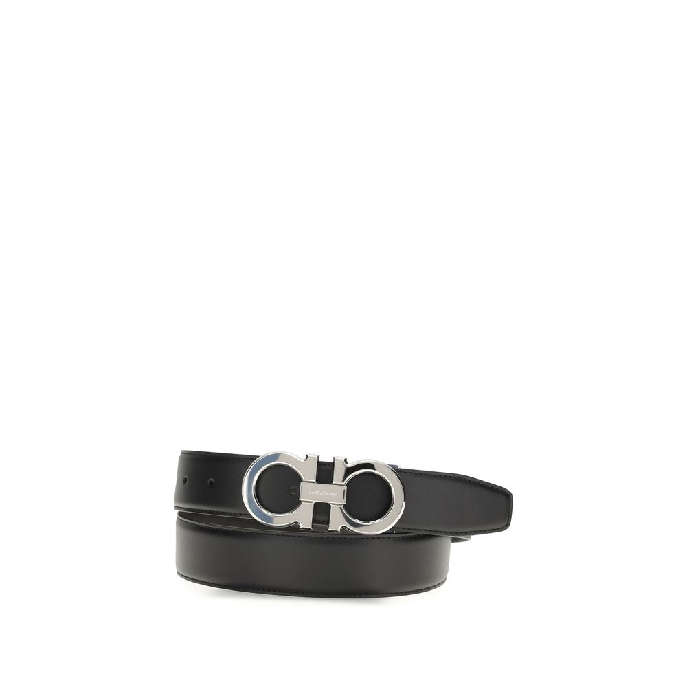 Black Calf Leather Bos Taurus Regular Belt - ventzia