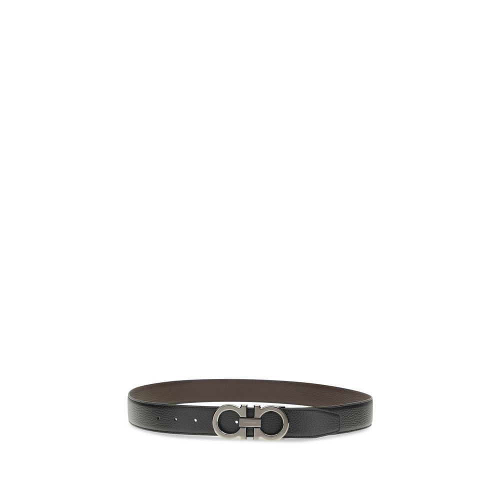 Black Calf Leather Bos Taurus Regular Belt - ventzia