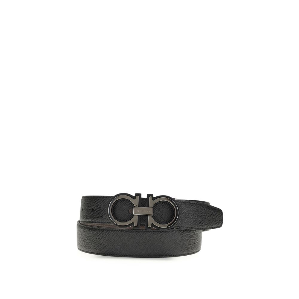 Black Calf Leather Bos Taurus Regular Belt - ventzia