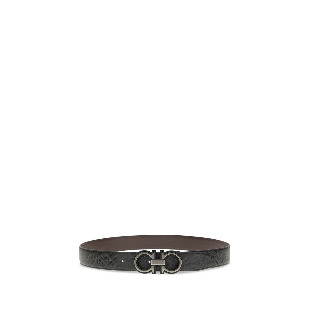Black Calf Leather Bos Taurus Regular Belt - ventzia