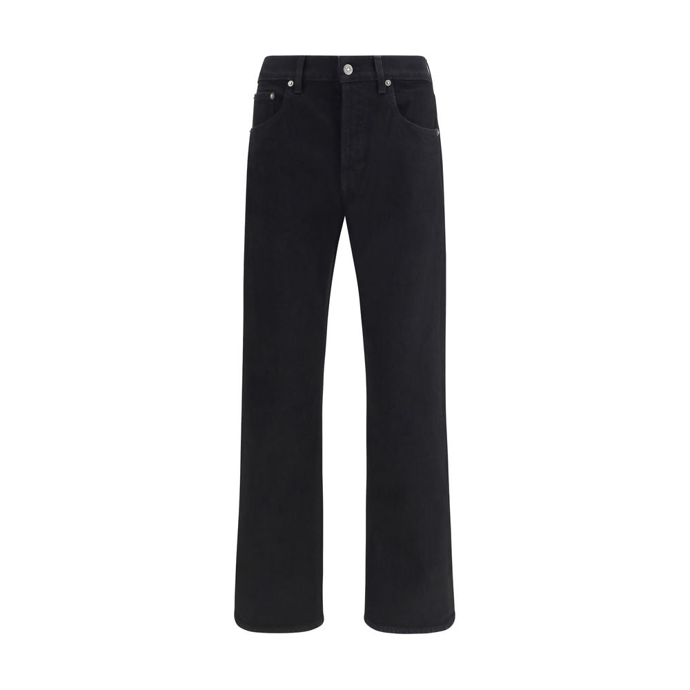 Black Cotton Slim Fit Jeans - ventzia