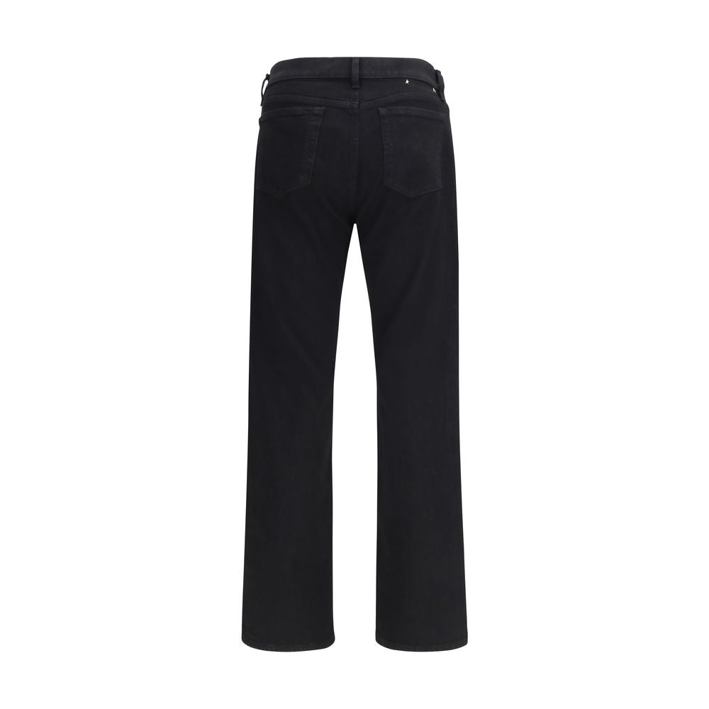 Black Cotton Slim Fit Jeans - ventzia
