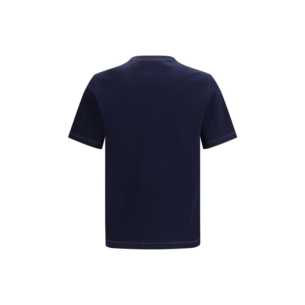 Blue Cotton T-Shirt - ventzia