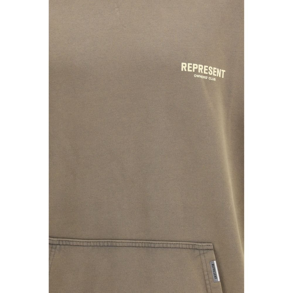 Brown Cotton Sweatshirt - ventzia