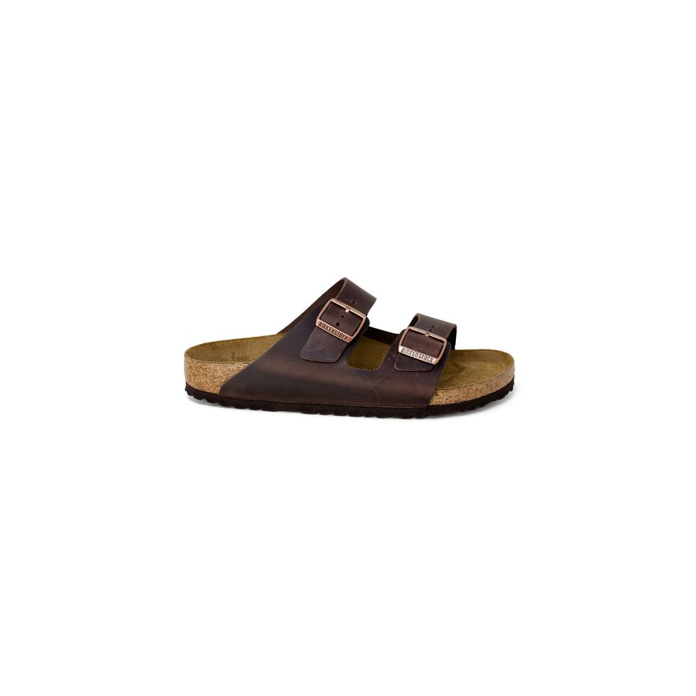 Brown Leather Slippers - ventzia