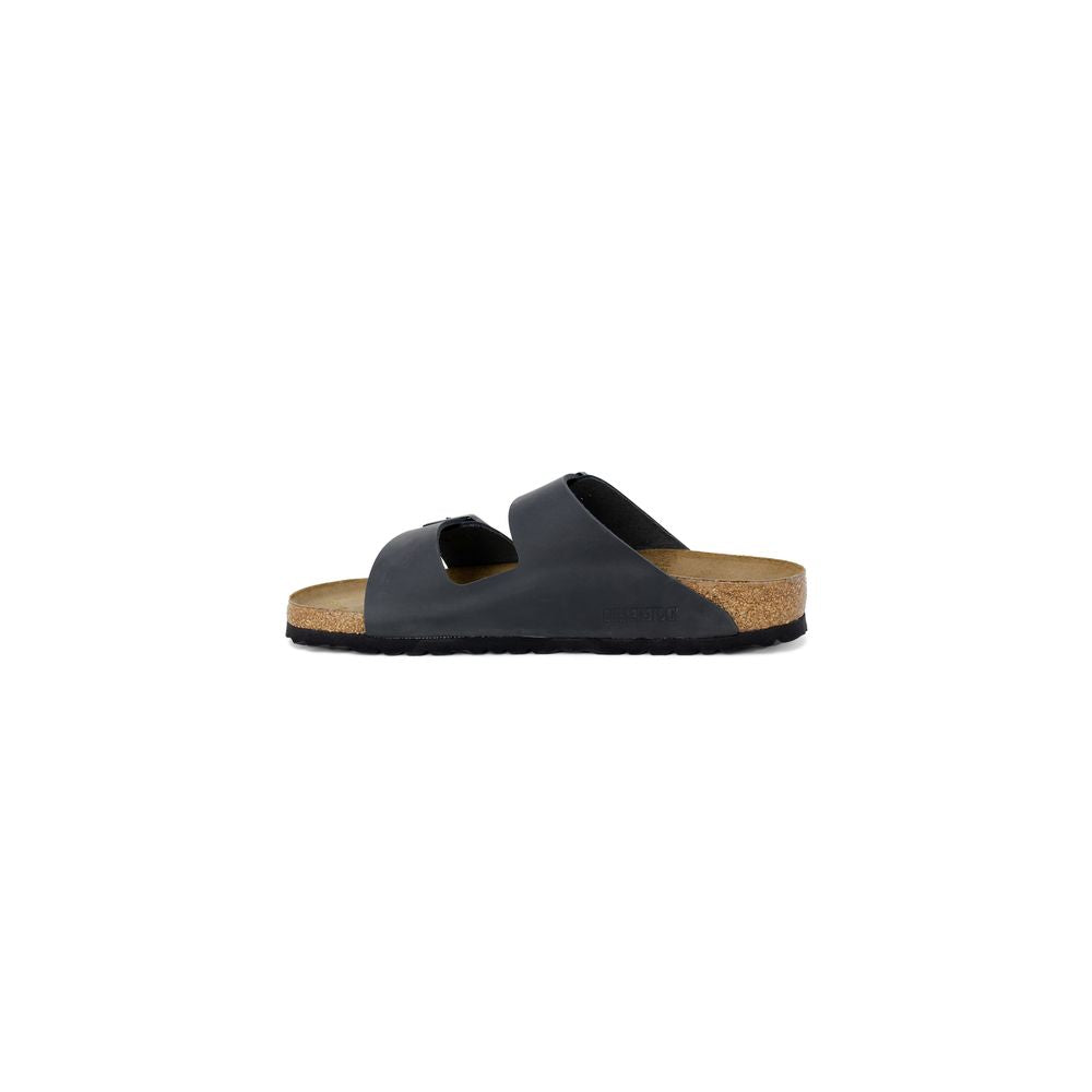 Black Synthetic Slippers - ventzia