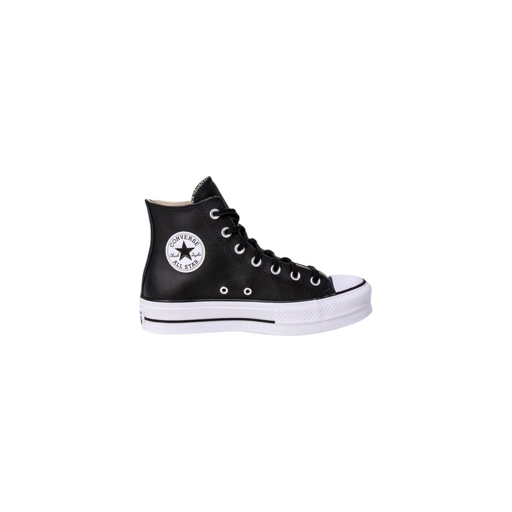 Black Polyethylene Platform Sneakers - ventzia