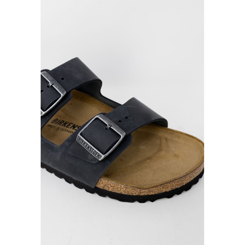 Black Synthetic Slippers - ventzia