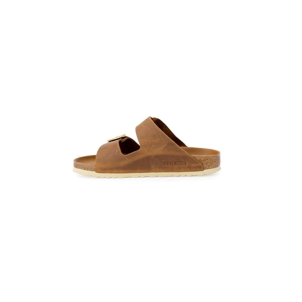 Brown Leather Slippers - ventzia