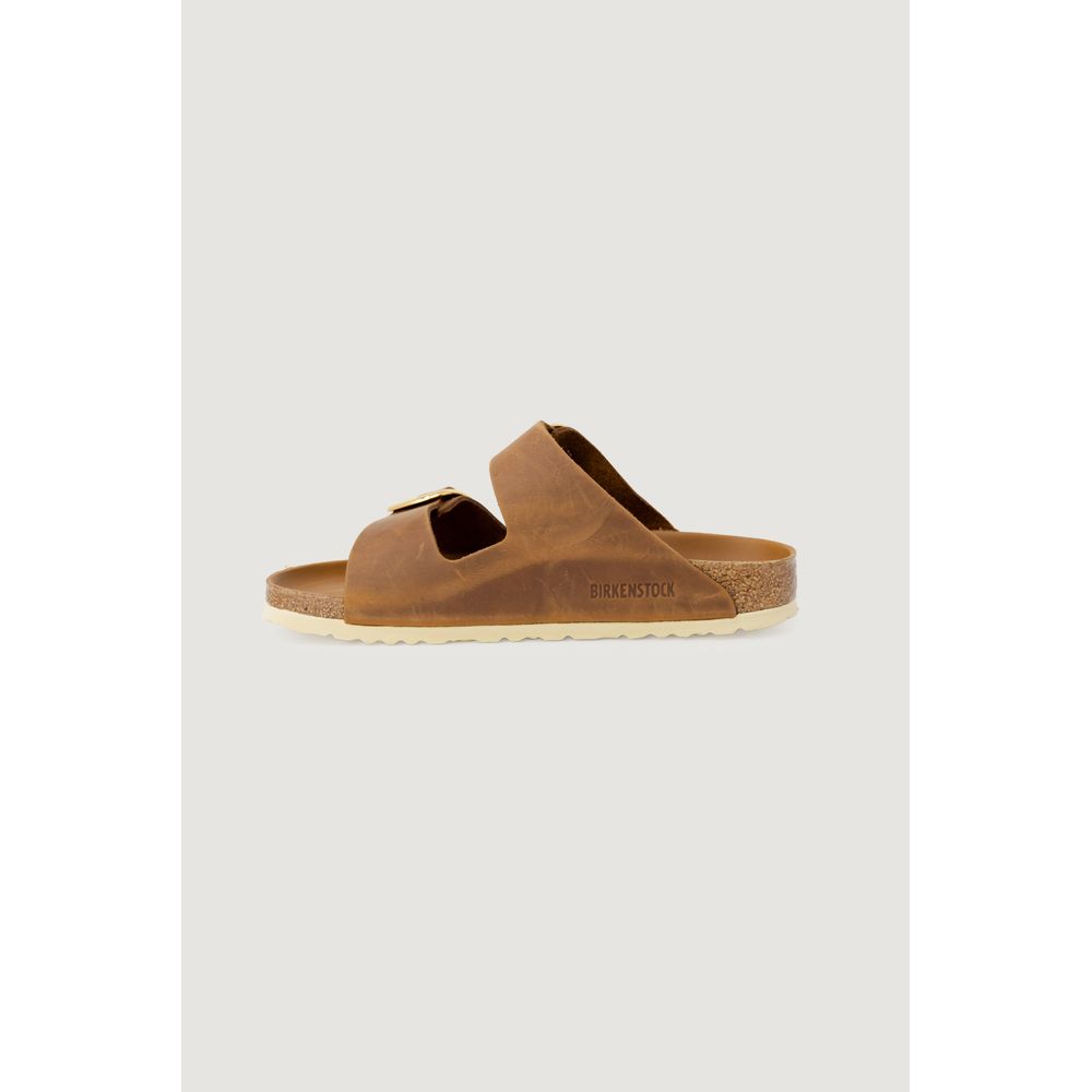 Brown Leather Slippers - ventzia