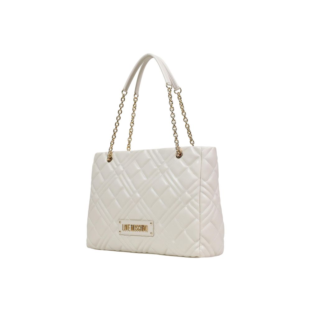 Beige Polyethylene Handbag - ventzia
