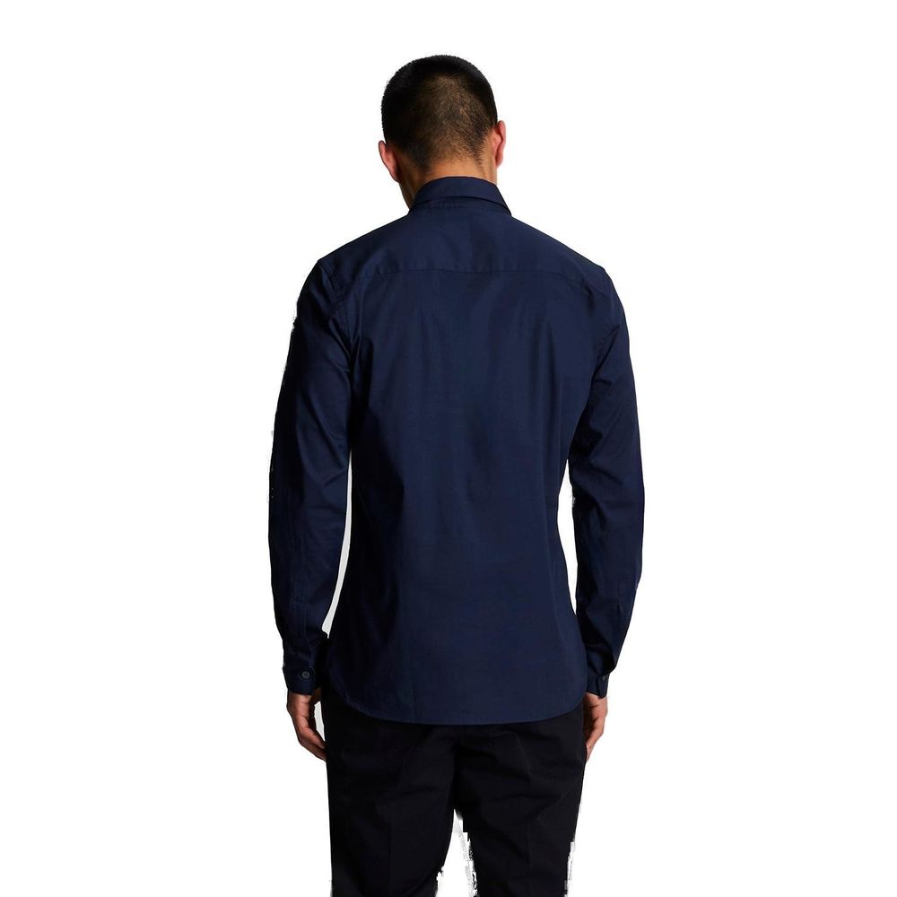 Blue Cotton Dress Shirt - ventzia