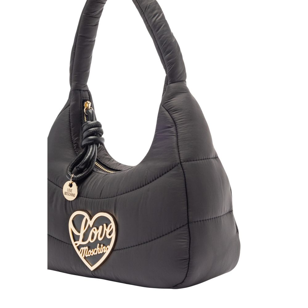 Black Nylon Handbag - ventzia