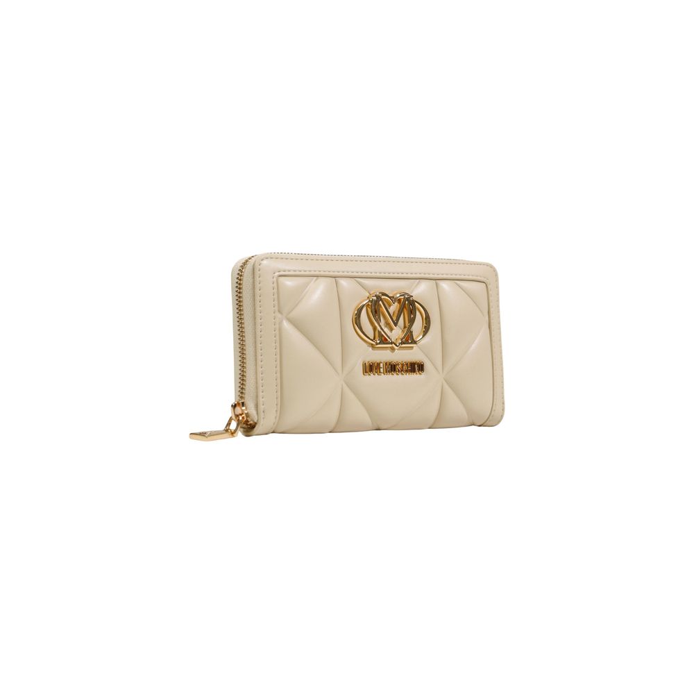 Cream Artificial Leather Wallet - ventzia
