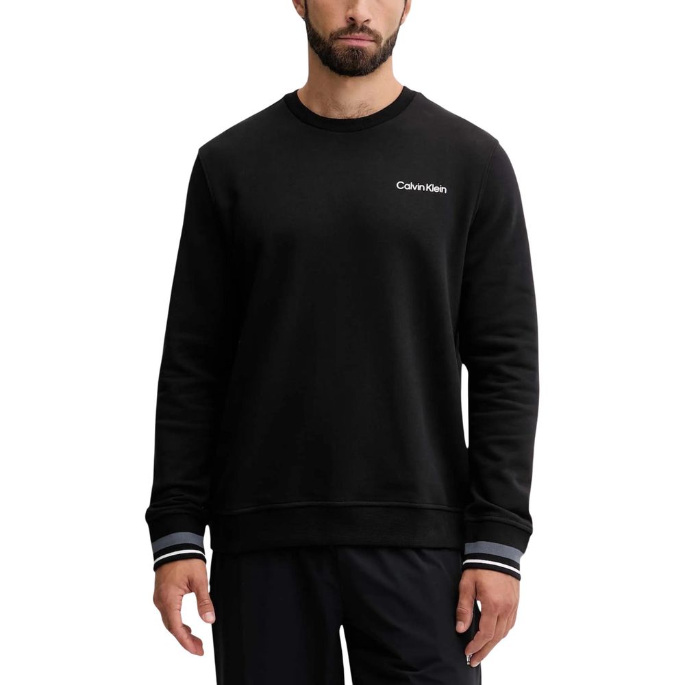 Black Cotton Sweatshirt - ventzia