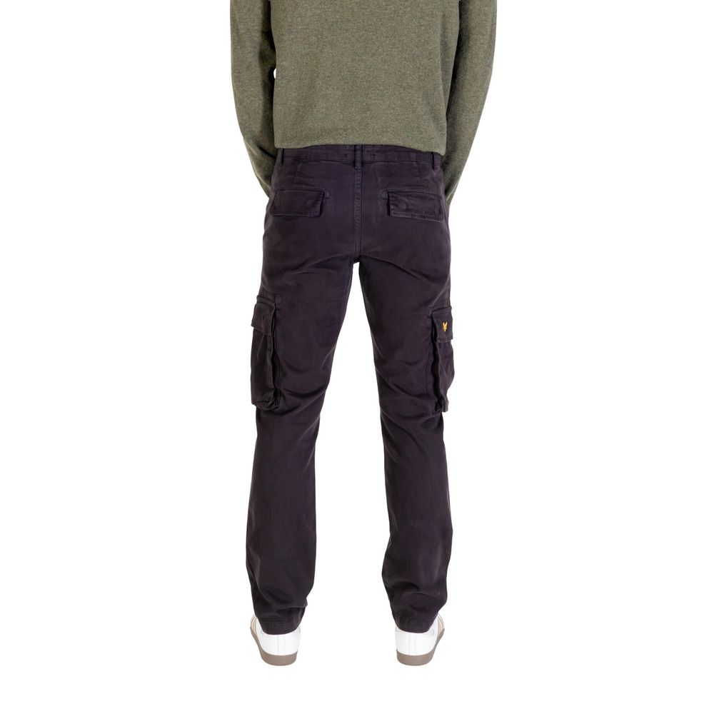 Black Cotton Cargo Pants - ventzia