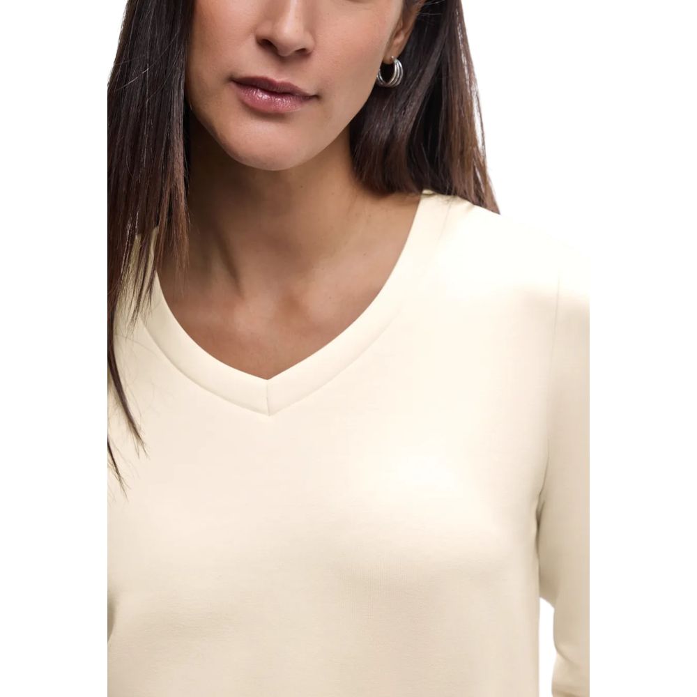 Beige Modal Sweatshirt - ventzia