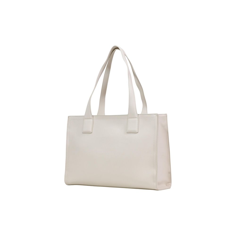 Beige Polyethylene Handbag - ventzia