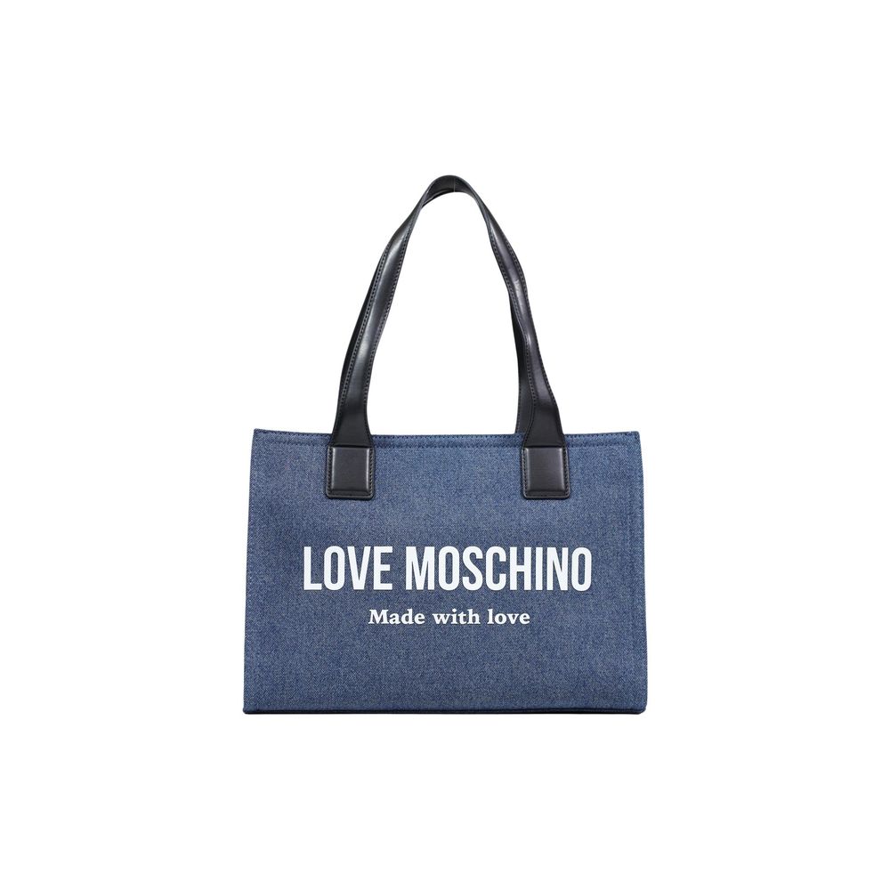 Blue Cotton Handbag - ventzia