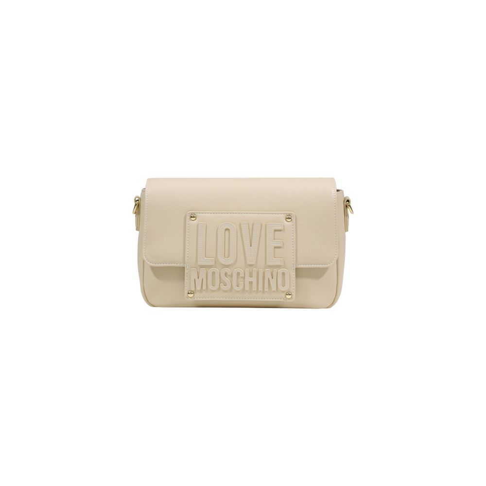Cream Polyethylene Handbag - ventzia
